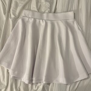 White Flared Skirt